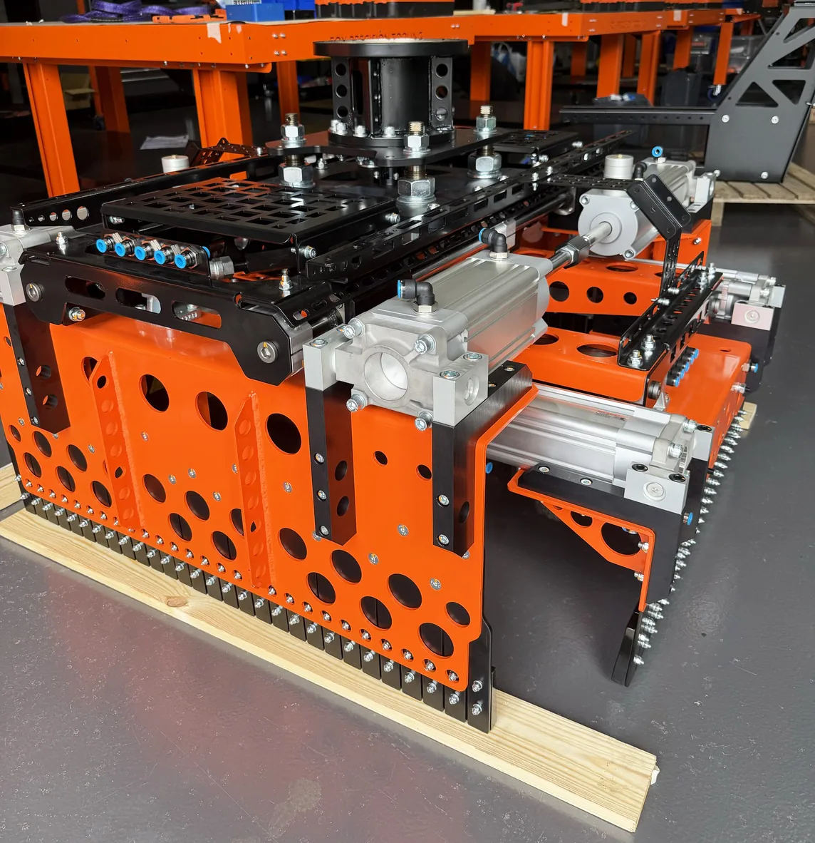 Fox Precision Tooling Dual Parallel Gripper - assembled tool on the workshop floor